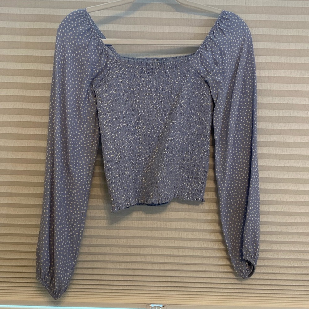 American Eagle blue and white longsleeve in size xs